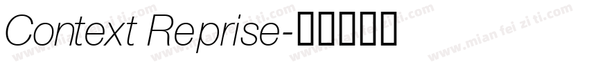 Context Reprise字体转换